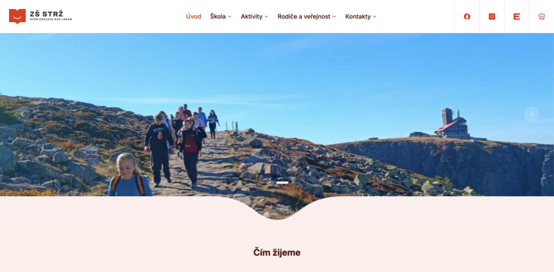Školní web pro každodenní život ZŠ Strž