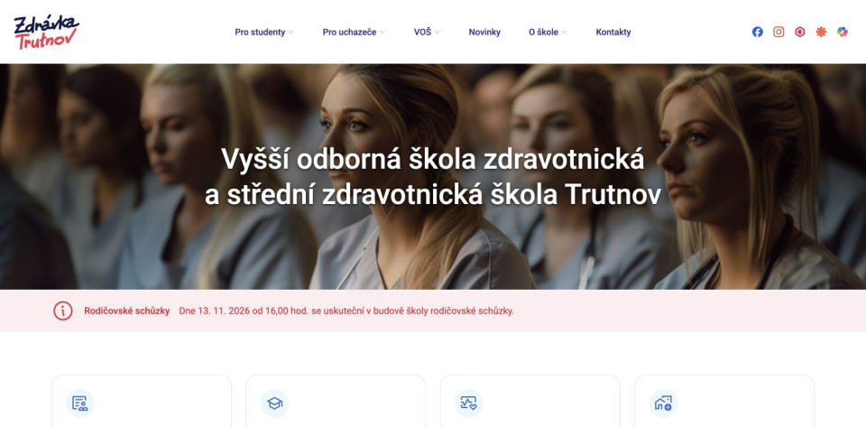 Tři školní weby s propojenou nabídkou studia