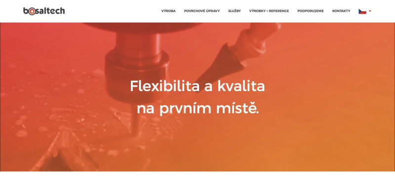 Přehledná prezentace výroby a služeb BOSALTECH