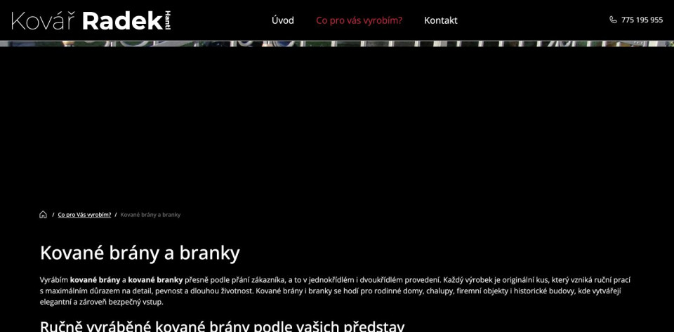 Představení kovaných bran a branek