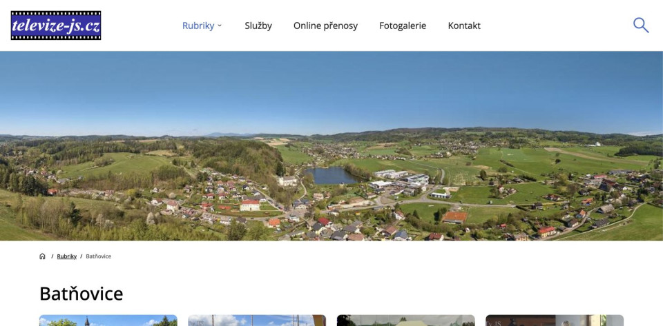 Rubrika Batňovice — reportáže podle obce